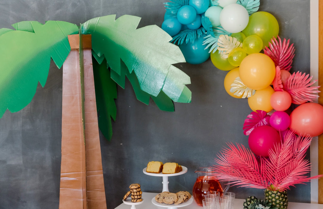 DIY Tropical Party Décor with Spray Paint