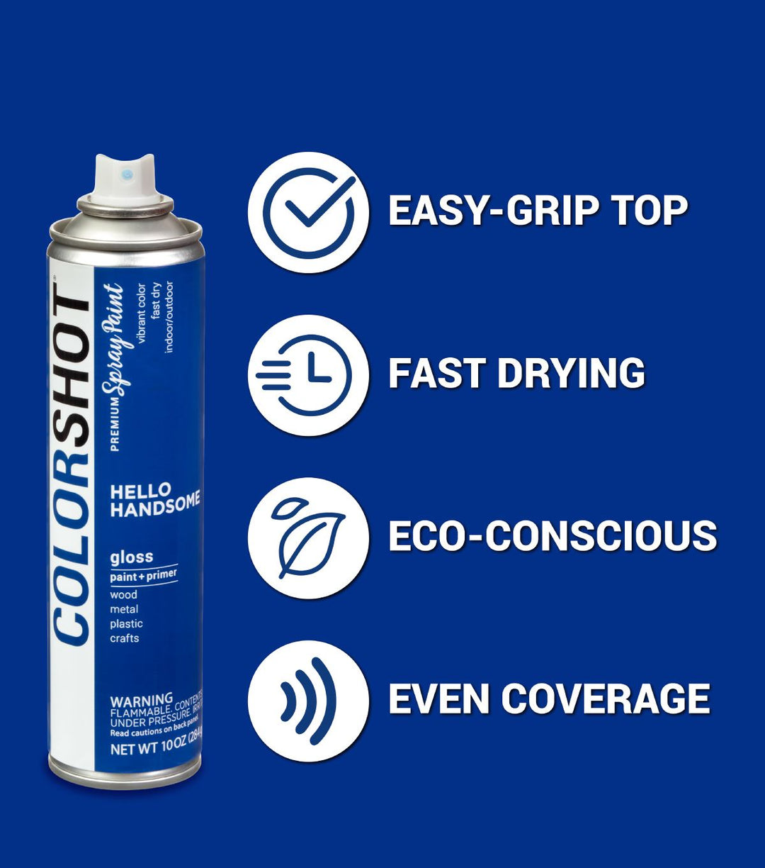 Picture of 48290 COLORSHOT Gloss Spray Paint Hello Handsome (Royal Blue) 10 oz.