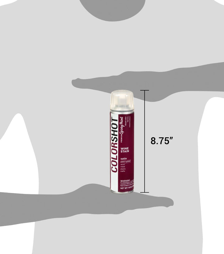 Picture of 48275 COLORSHOT Satin Spray Paint Wine Stain (Burgundy) 10 oz.