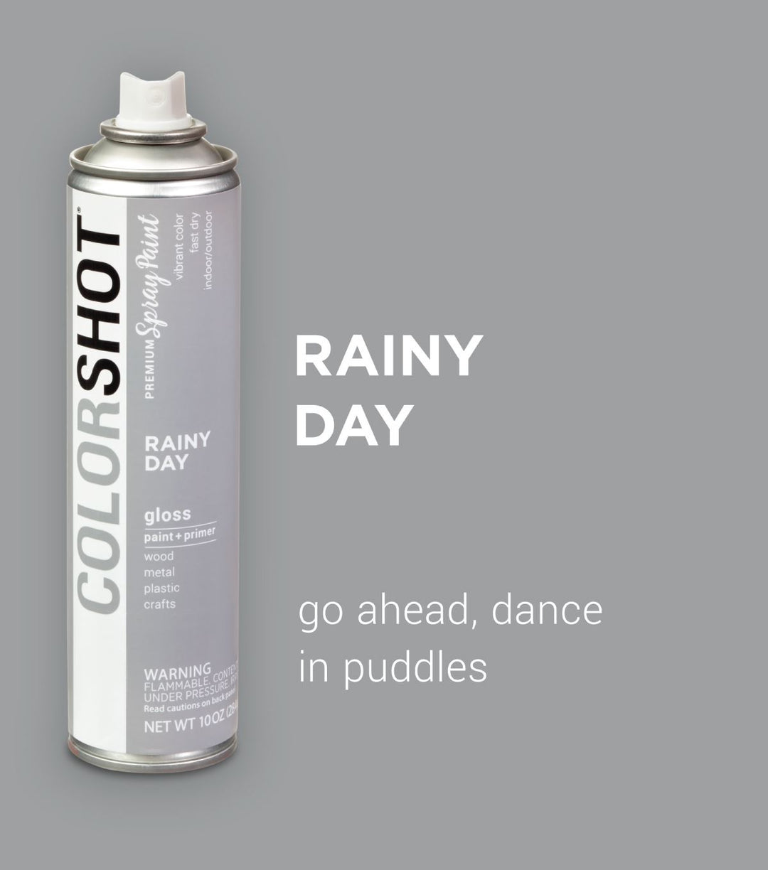 Picture of 48297 COLORSHOT Gloss Spray Paint Rainy Day (Light Gray) 10 oz.