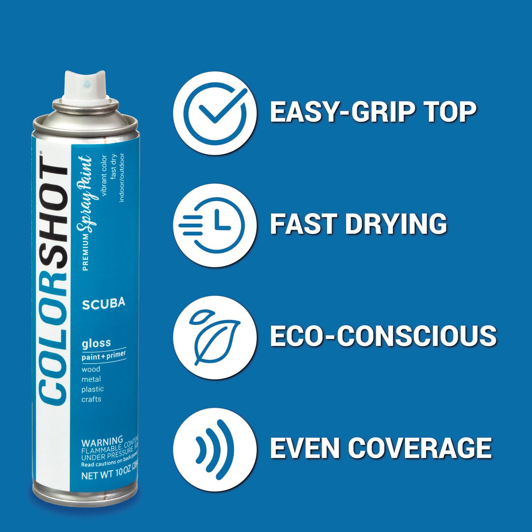 Picture of 48287 COLORSHOT Gloss Spray Paint Scuba (Marine Blue) 10 oz.