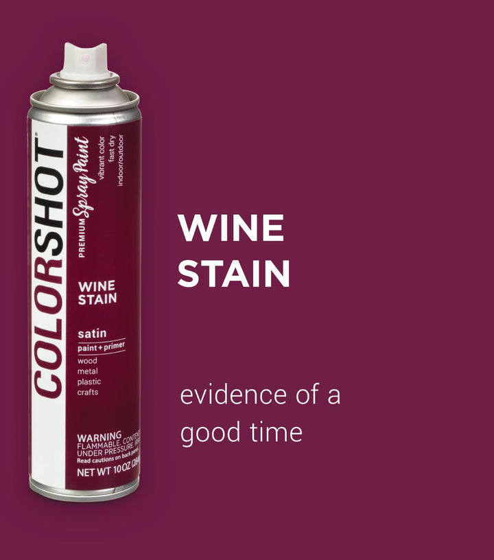 Picture of 48275 COLORSHOT Satin Spray Paint Wine Stain (Burgundy) 10 oz.