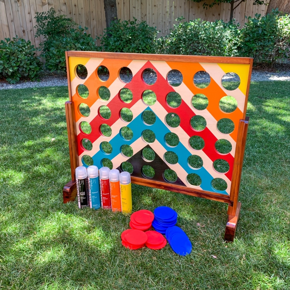 DIY Connect Four Outdoor Party Game | COLORSHOT Paint