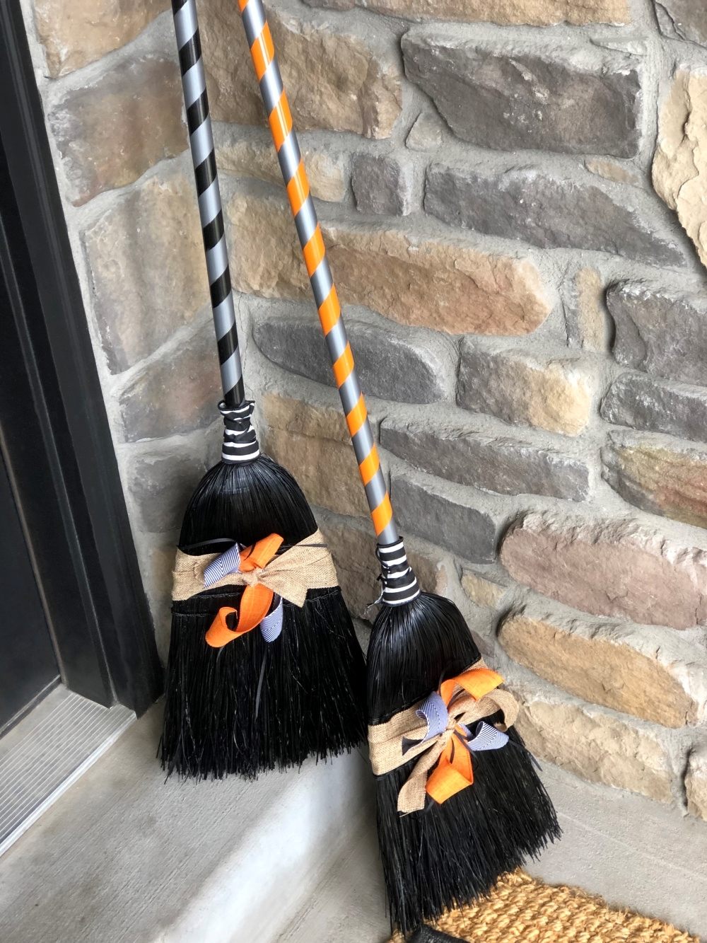 Halloween Decor DIY Witch Brooms | COLORSHOT Paint